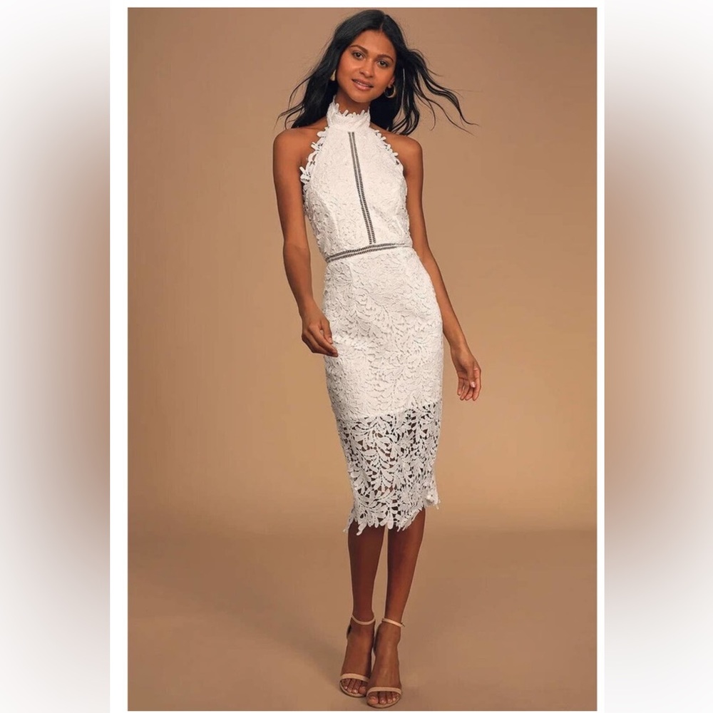 Lulus Crochet Midi Dress